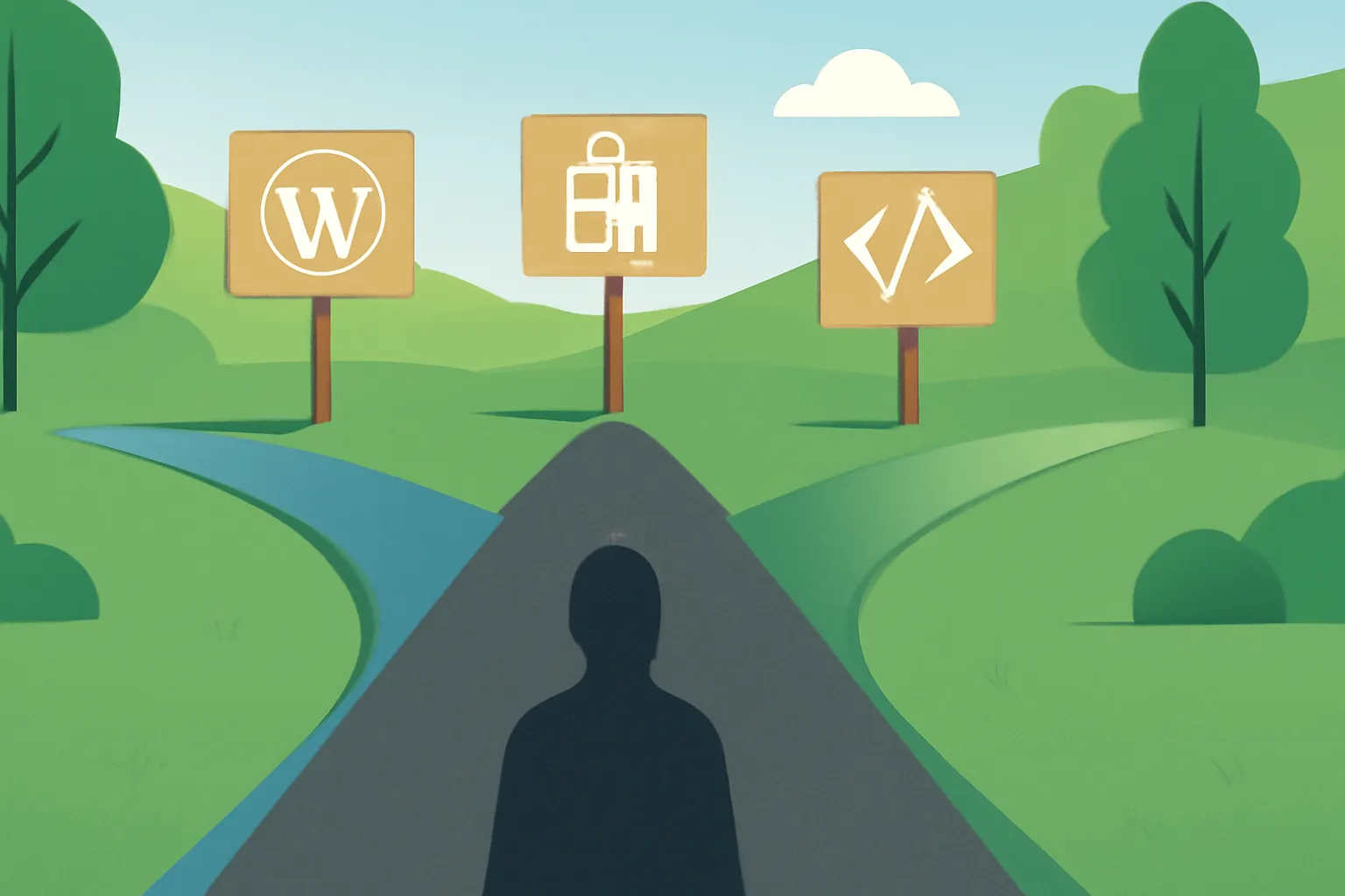 A_flat_vector_illustration_depicts_a_large_fork_in