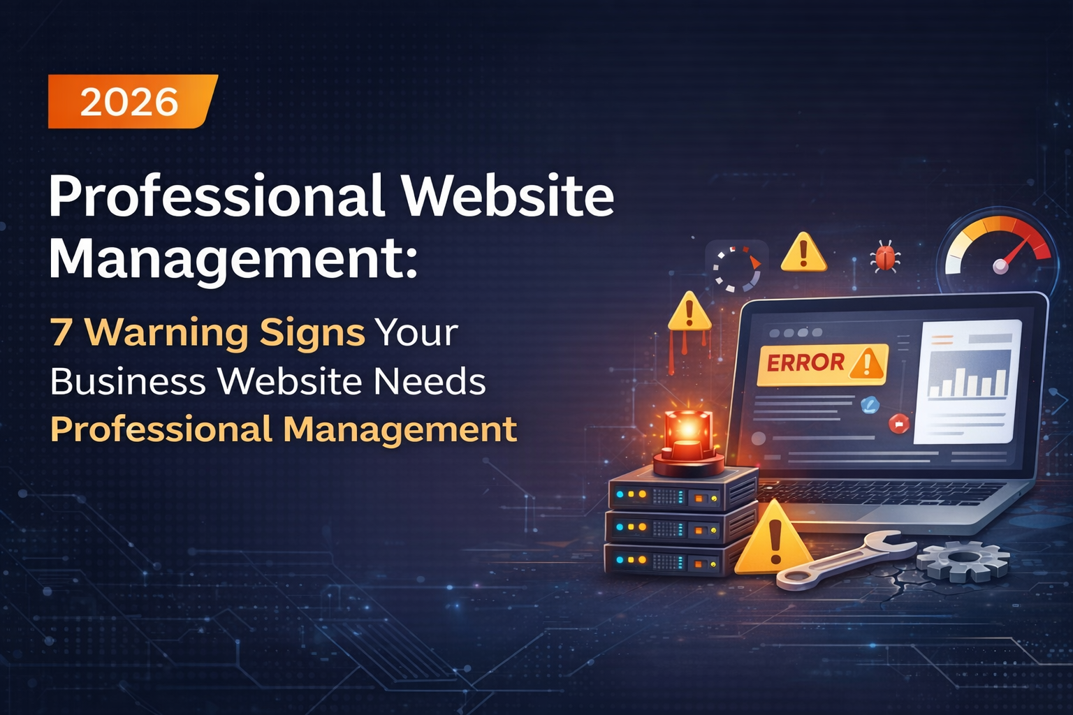 Website management services for businesses, including ongoing maintenance and performance oversight in 2026
