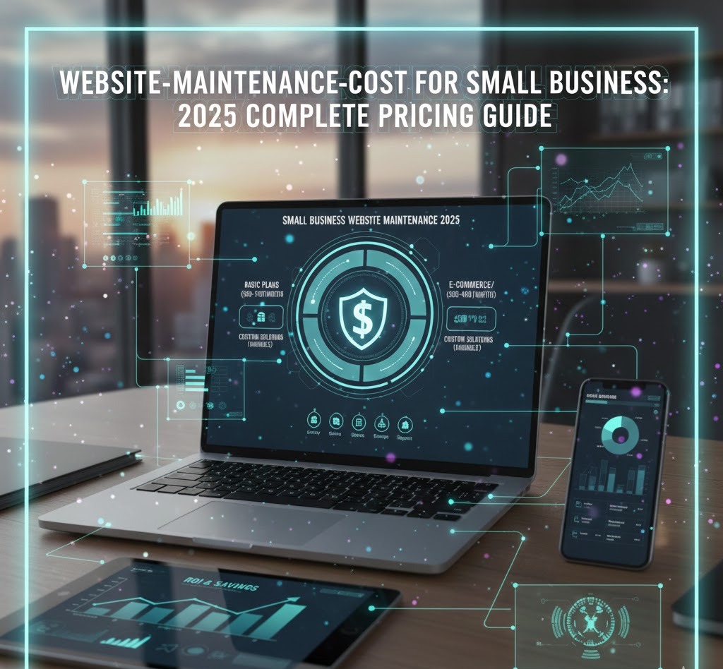 Website maintenance cost for small business pricing chart