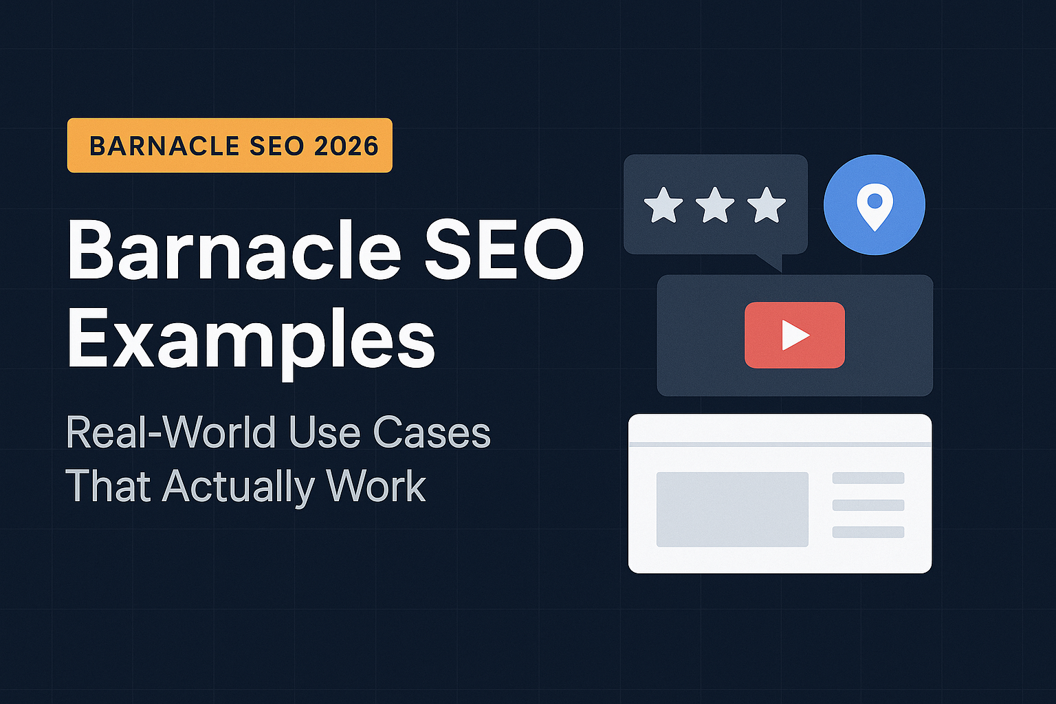 Barnacle SEO examples showing real-world authority platforms used for search visibility in 2026