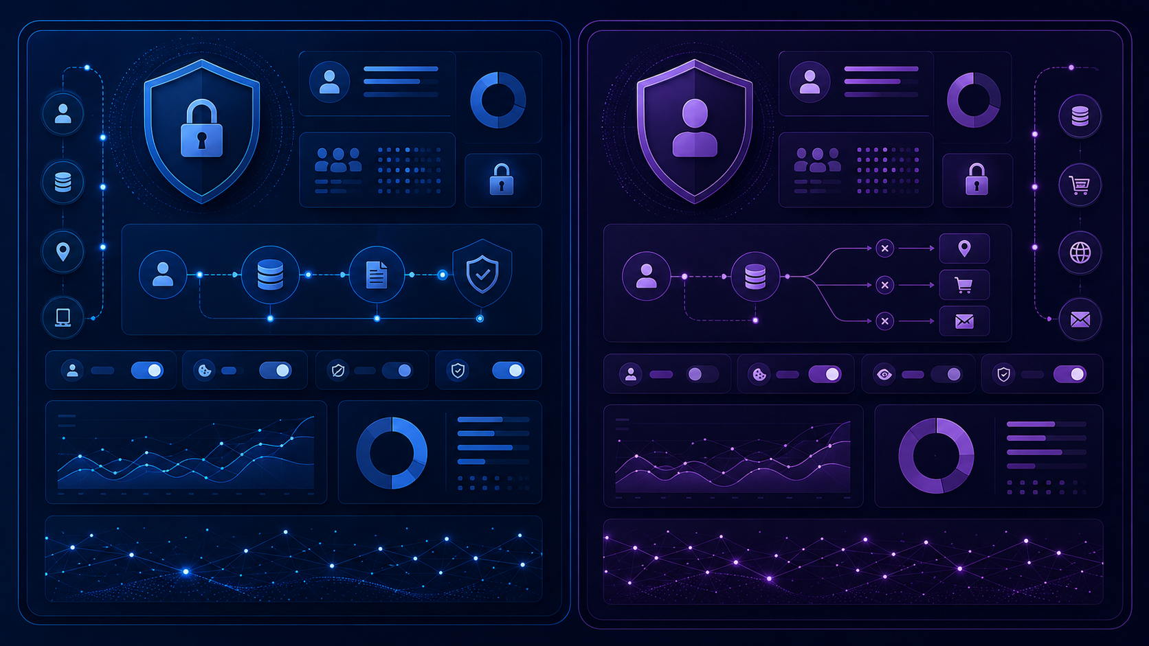 Abstract comparison of CIPA and CCPA privacy compliance concepts
