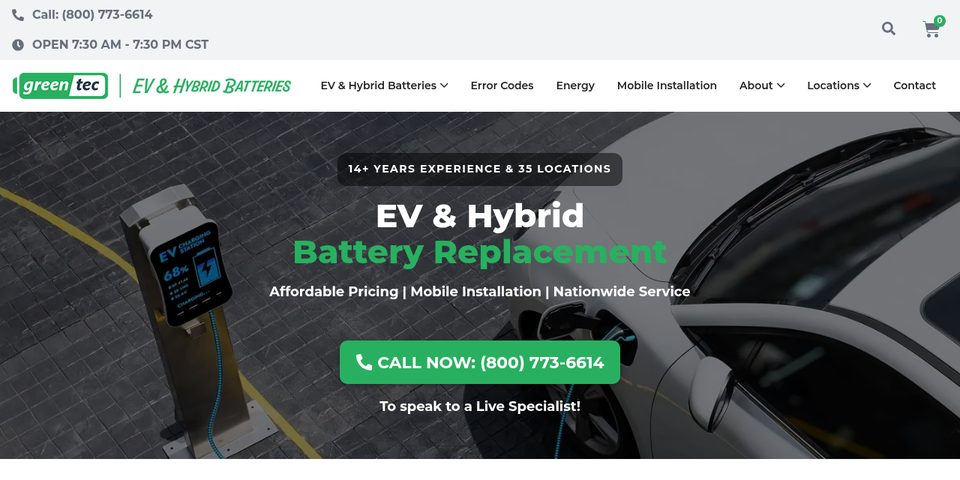 Greentec Auto website; Google Ads managed by The Clay Media